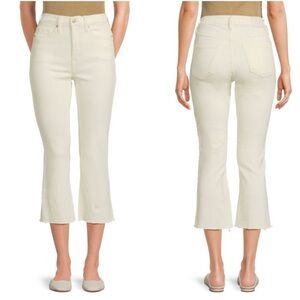 DKNY white High Rise Cropped Jeans NWT